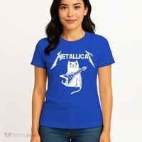 Metallicat Rock Band Guitar Women's T-Shirt thumb 4