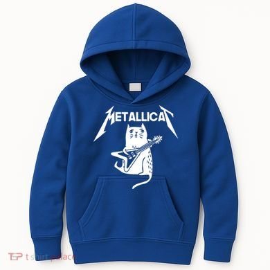 Metallicat Rock Band Guitar Kids Hoodie