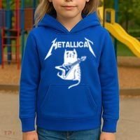 Metallicat Rock Band Guitar Kids Hoodie thumb 3