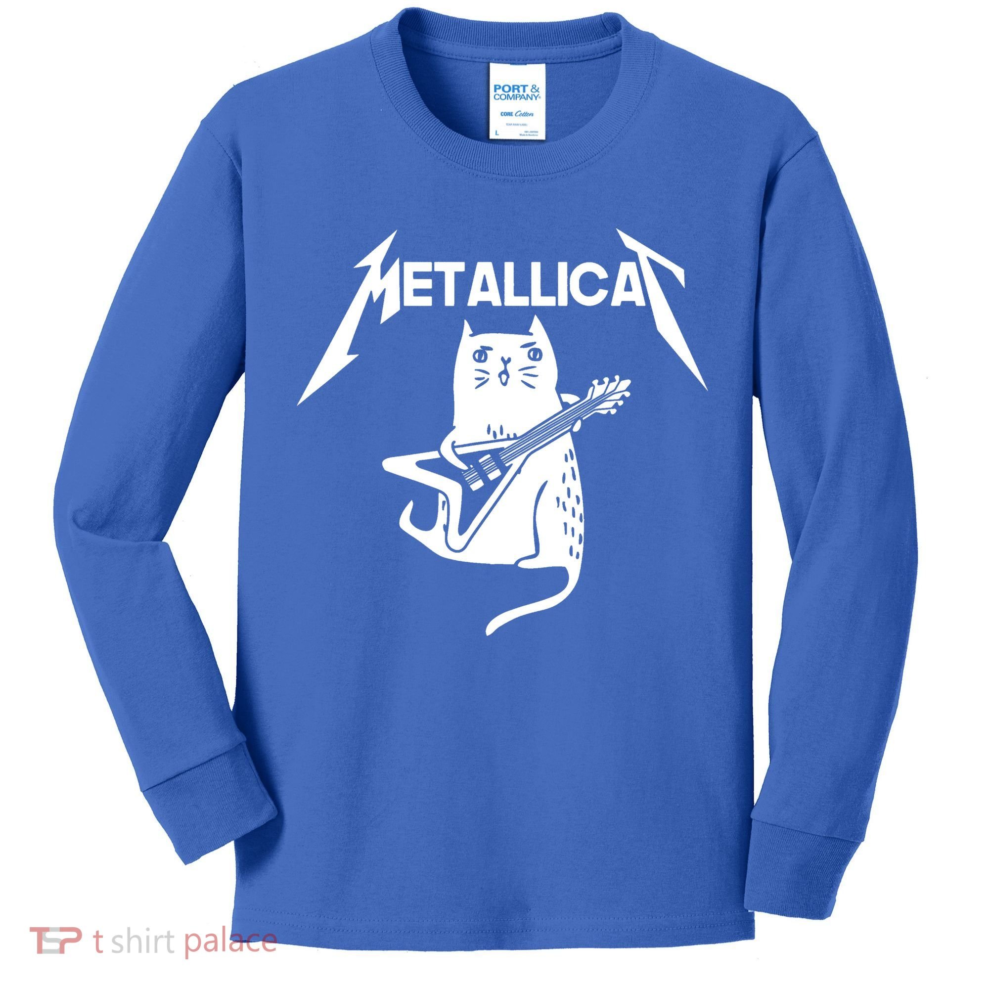 Metallicat Rock Band Guitar Kids Long Sleeve Shirt