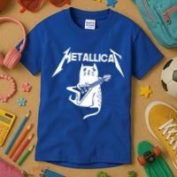 Metallicat Rock Band Guitar Kids T-Shirt thumb 3