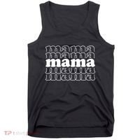 Mama Retro Cute Gift For Her Tank Top thumb 0