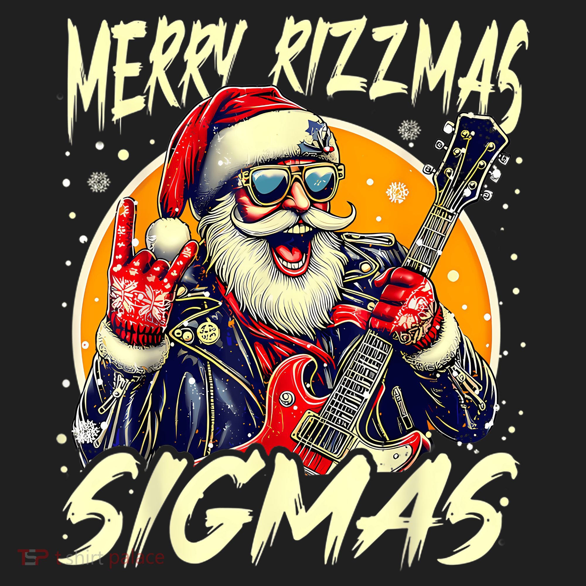 Merry Rizzmas Christmas Rizz Cool Santa Sunglasses Xmas Beanie