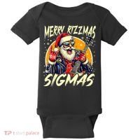 Merry Rizzmas Christmas Rizz Cool Santa Sunglasses Xmas Baby Bodysuit thumb 0