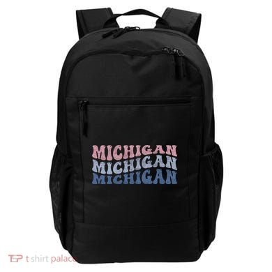 Michigan Retro Distressed Logo Backpack