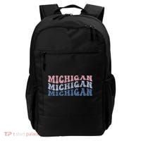 Michigan Retro Distressed Logo Backpack thumb 0