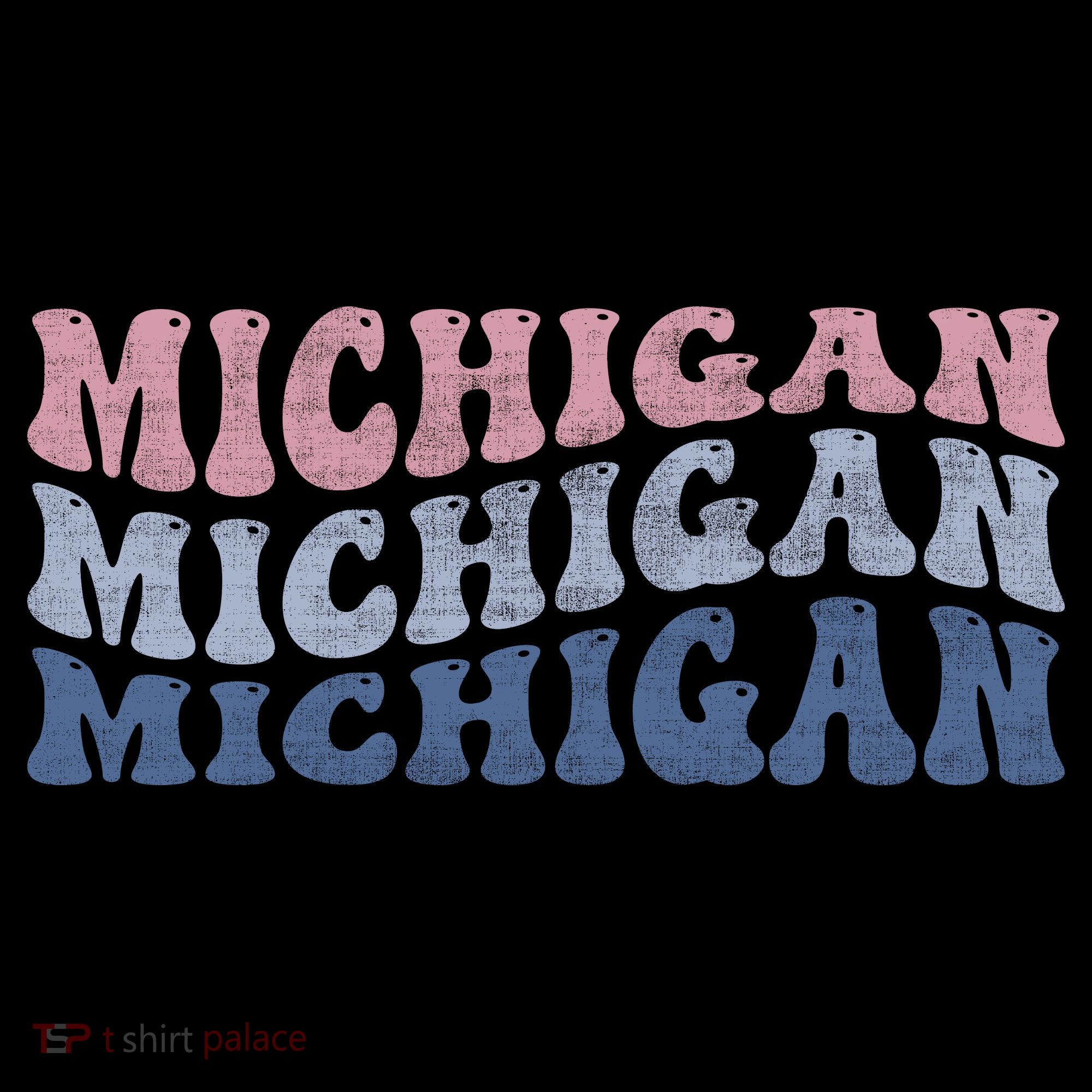 Michigan Retro Distressed Logo Coffee Mug