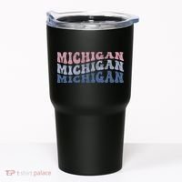 Michigan Retro Distressed Logo Tumbler thumb 0