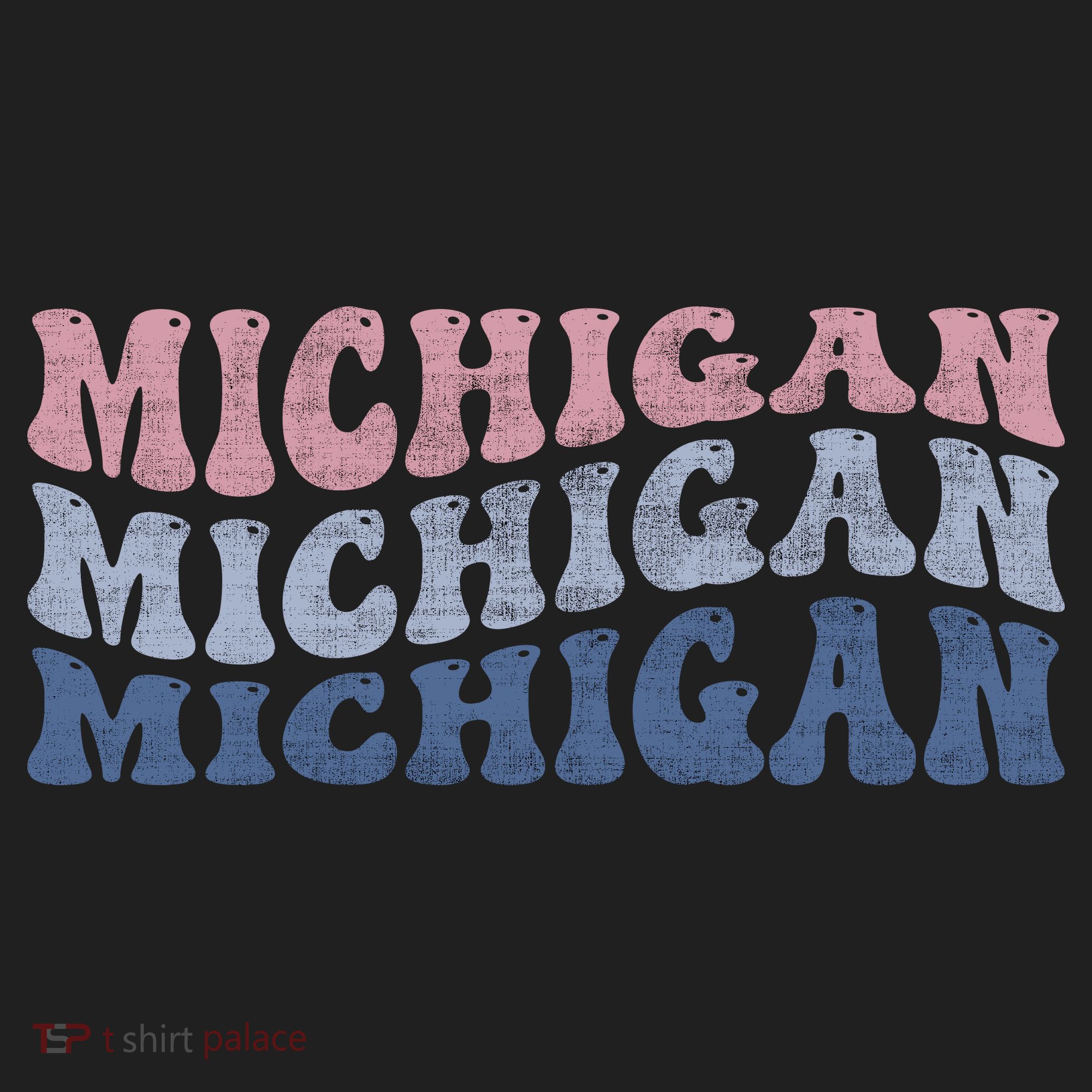 Michigan Retro Distressed Logo Tumbler