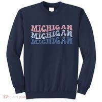 Michigan Retro Distressed Logo Sweatshirt thumb 0