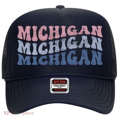 Michigan Retro Distressed Logo Hat