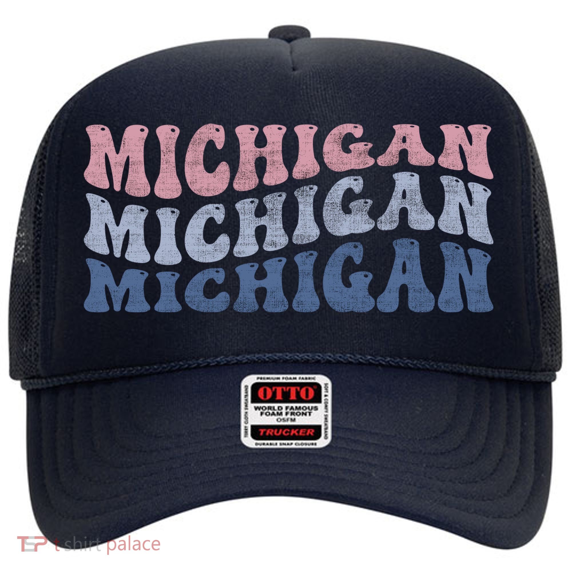 Michigan Retro Distressed Logo Hat