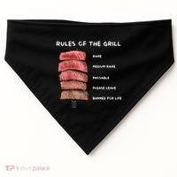 Middleclassfancy Rad Dad Rules Of The Grill USA-Made Doggie Bandana thumb 0