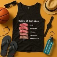 Middleclassfancy Rad Dad Rules Of The Grill Tank Top thumb 4