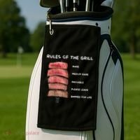 Middleclassfancy Rad Dad Rules Of The Grill Golf Towel thumb 2