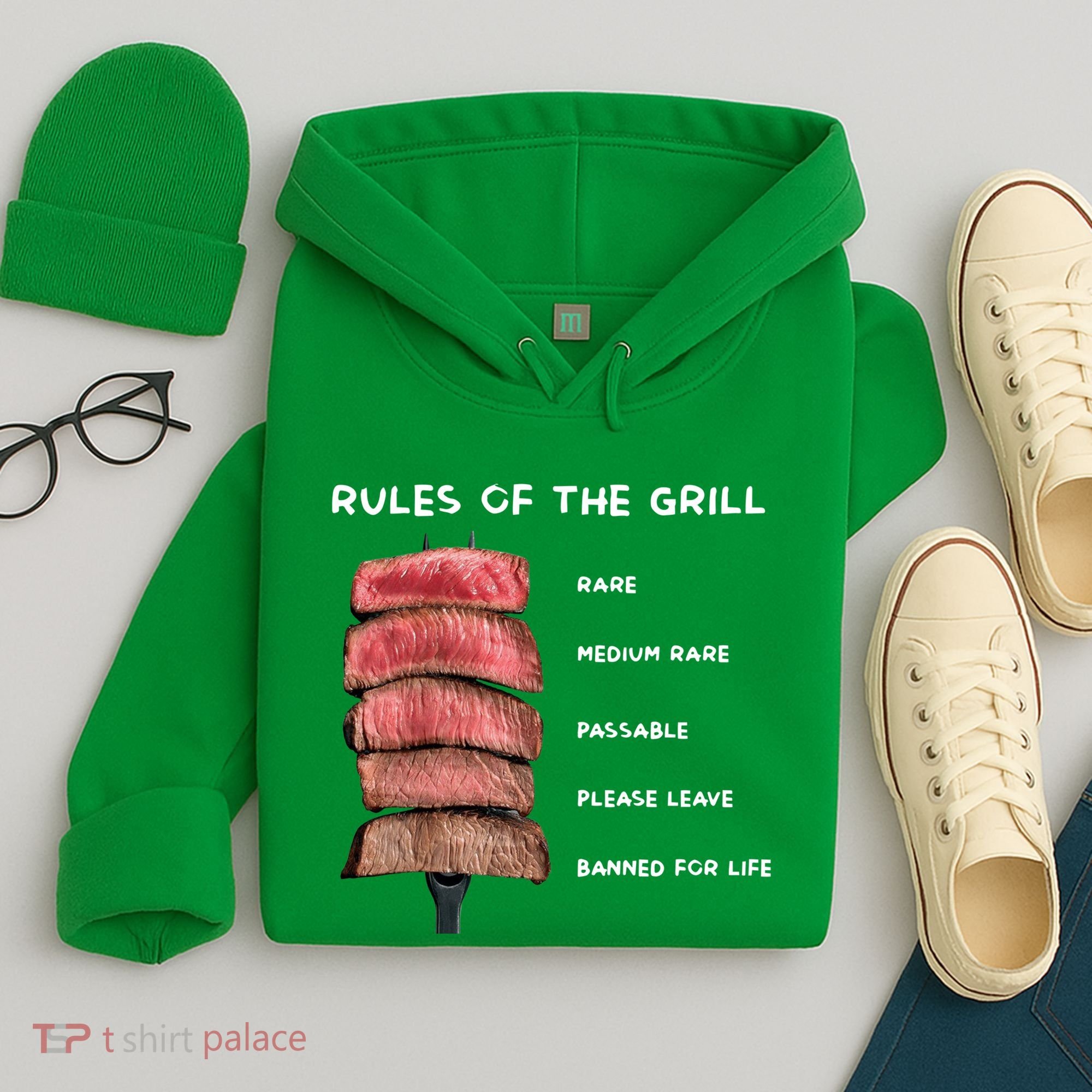 Middleclassfancy Rad Dad Rules Of The Grill Hoodie