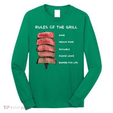 Middleclassfancy Rad Dad Rules Of The Grill Long Sleeve Shirt