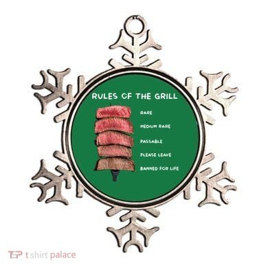 Middleclassfancy Rad Dad Rules Of The Grill Ornament