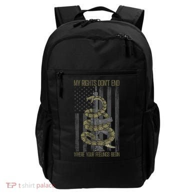 My Rights Don't End Where Your Feelings Begin Backpack