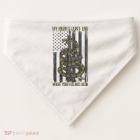 My Rights Don't End Where Your Feelings Begin USA-Made Doggie Bandana thumb 0