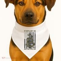My Rights Don't End Where Your Feelings Begin USA-Made Doggie Bandana thumb 1