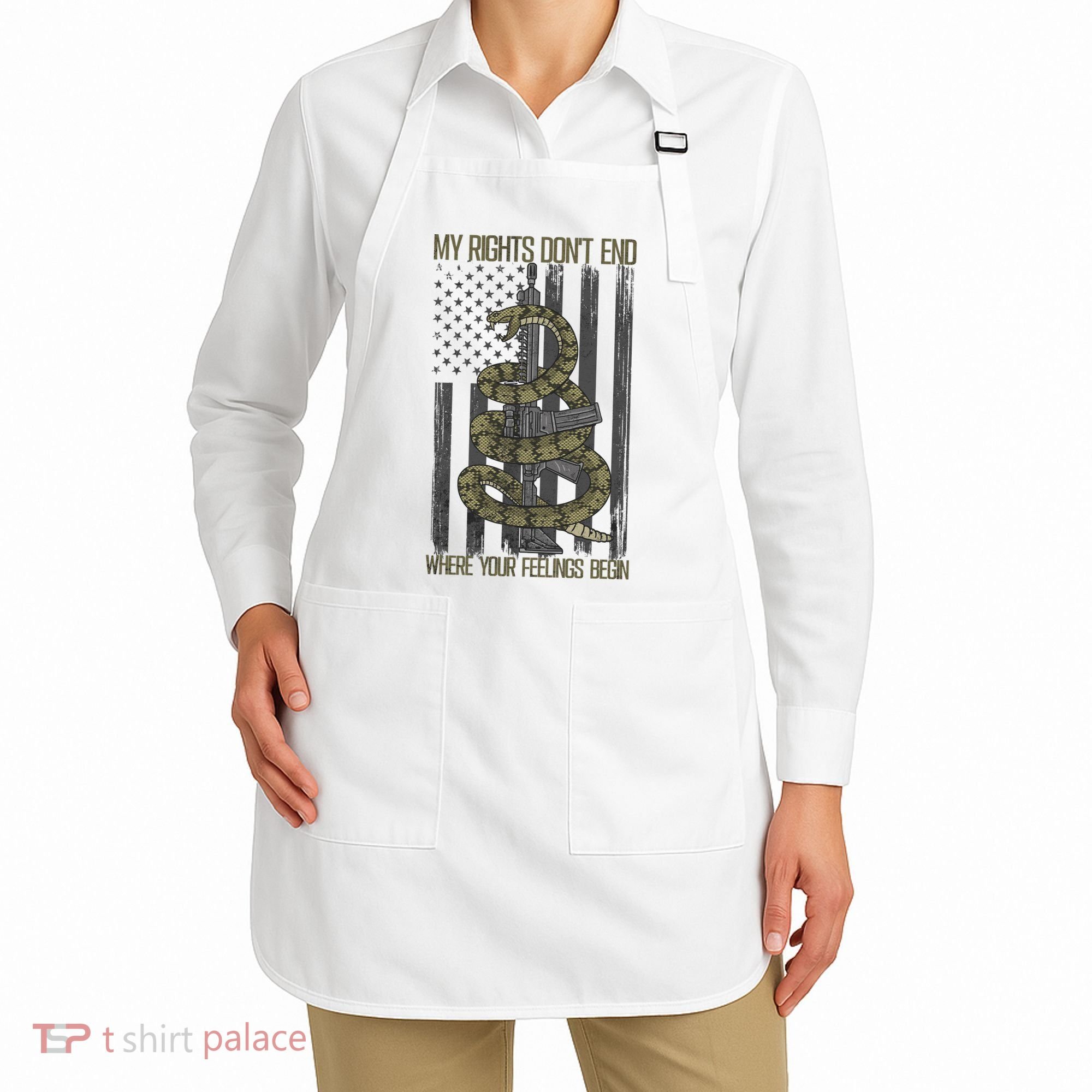 My Rights Don't End Where Your Feelings Begin Apron