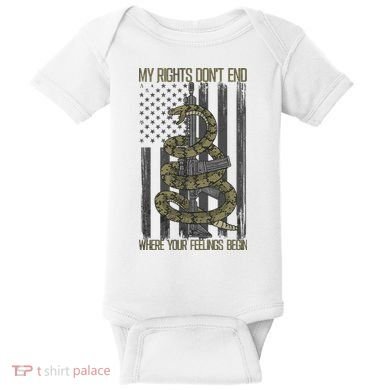 My Rights Don't End Where Your Feelings Begin Baby Bodysuit