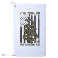 My Rights Don't End Where Your Feelings Begin Golf Towel thumb 0