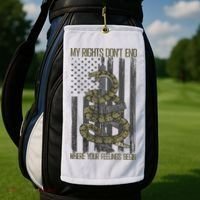 My Rights Don't End Where Your Feelings Begin Golf Towel thumb 2