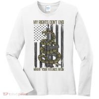 My Rights Don't End Where Your Feelings Begin Women's Long Sleeve Shirt thumb 0