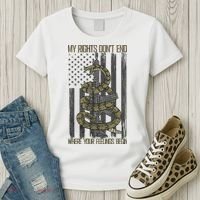 My Rights Don't End Where Your Feelings Begin Women's T-Shirt thumb 3