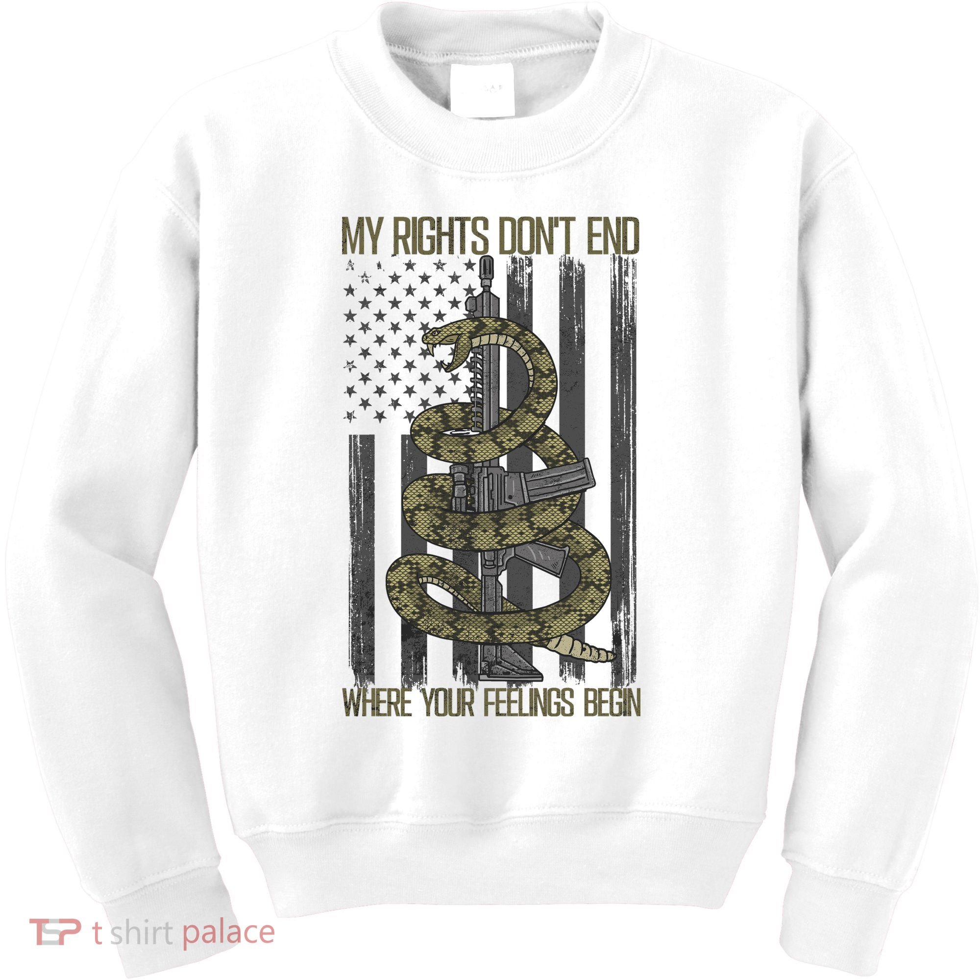 My Rights Don't End Where Your Feelings Begin Kids Sweatshirt