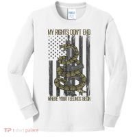 My Rights Don't End Where Your Feelings Begin Kids Long Sleeve Shirt thumb 0