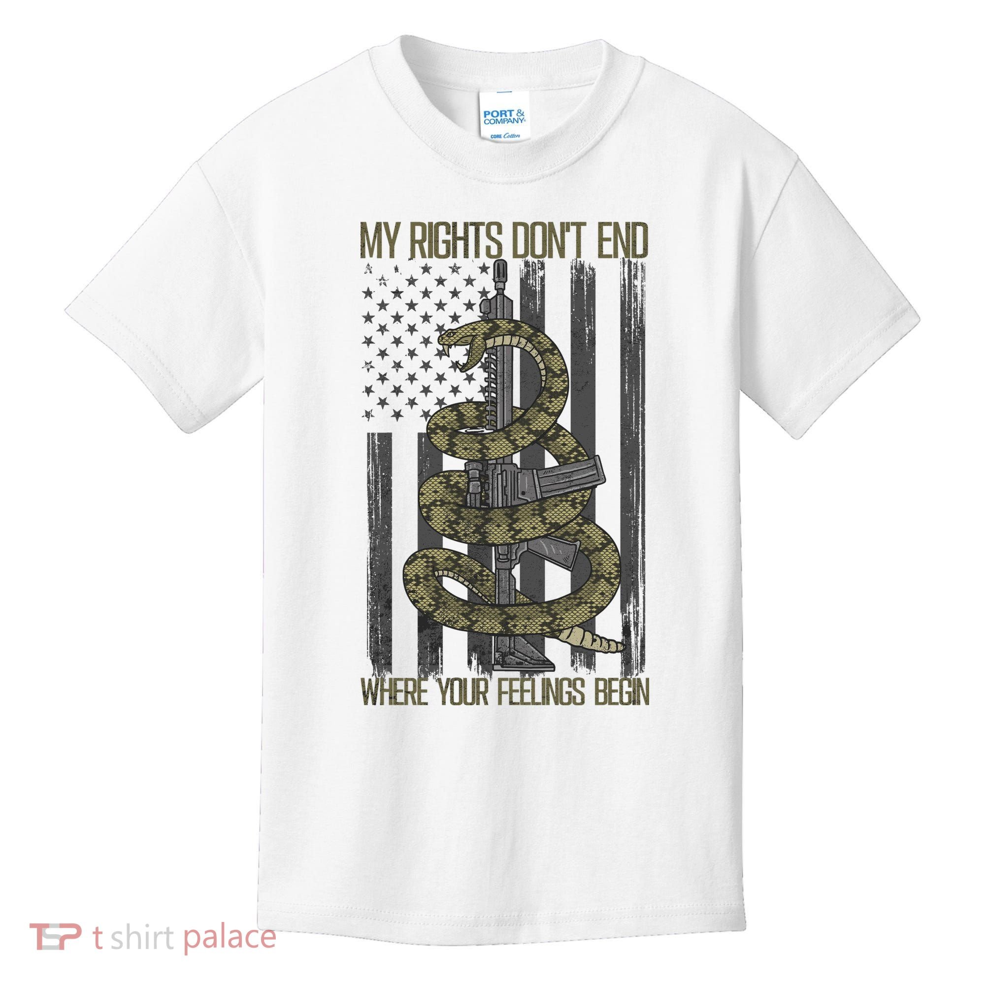 My Rights Don't End Where Your Feelings Begin Kids T-Shirt