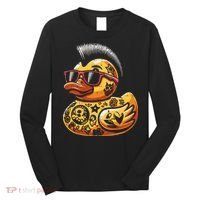 Mohawk Rubber Duck Punk Rock Rocker Long Sleeve Shirt thumb 0