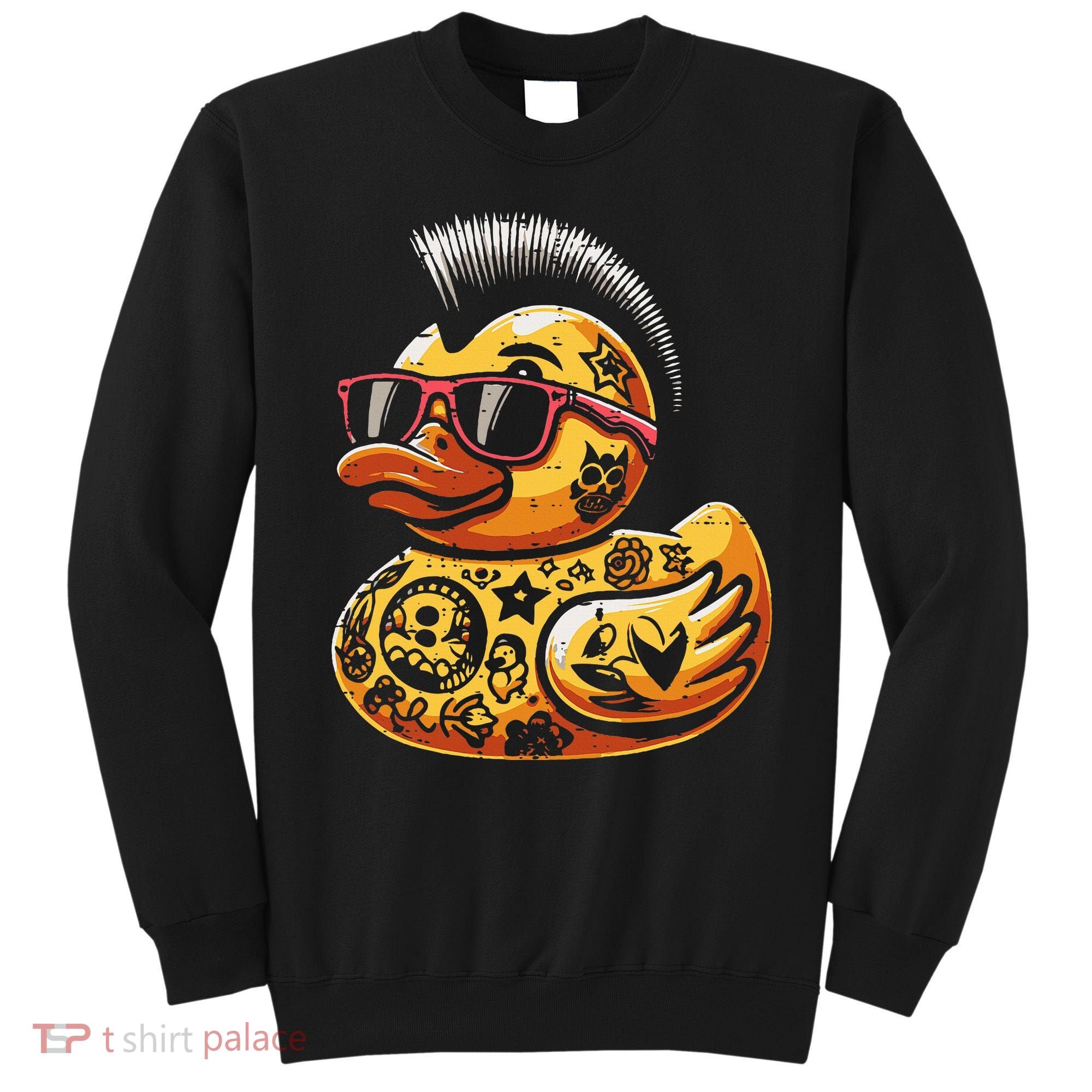 Mohawk Rubber Duck Punk Rock Rocker Sweatshirt