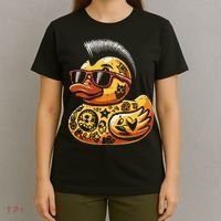 Mohawk Rubber Duck Punk Rock Rocker T-Shirt thumb 4