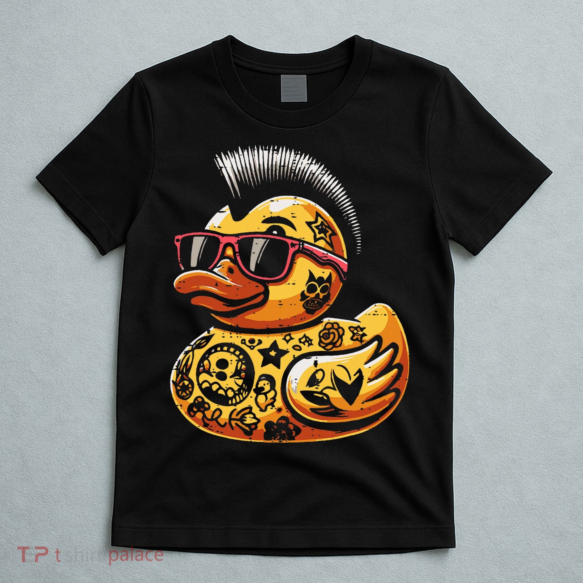Mohawk Rubber Duck Punk Rock Rocker T-Shirt