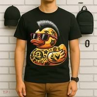Mohawk Rubber Duck Punk Rock Rocker T-Shirt thumb 6