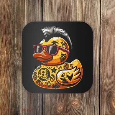 Mohawk Rubber Duck Punk Rock Rocker Coaster