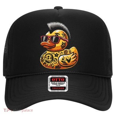 Mohawk Rubber Duck Punk Rock Rocker Hat