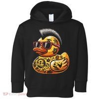Mohawk Rubber Duck Punk Rock Rocker Toddler Hoodie thumb 0
