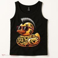 Mohawk Rubber Duck Punk Rock Rocker Tank Top thumb 2