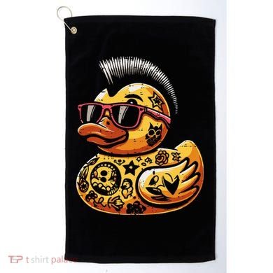 Mohawk Rubber Duck Punk Rock Rocker Golf Towel