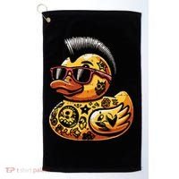 Mohawk Rubber Duck Punk Rock Rocker Golf Towel thumb 0