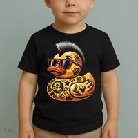 Mohawk Rubber Duck Punk Rock Rocker Toddler T-Shirt thumb 2