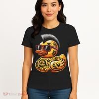 Mohawk Rubber Duck Punk Rock Rocker Women's T-Shirt thumb 4