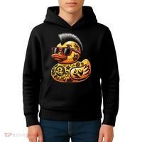 Mohawk Rubber Duck Punk Rock Rocker Kids Hoodie thumb 4