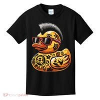 Mohawk Rubber Duck Punk Rock Rocker Kids T-Shirt thumb 0