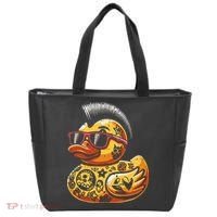 Mohawk Rubber Duck Punk Rock Rocker Tote Bag thumb 0